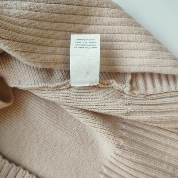 Ramy Brook Cashmere Blend Knit Wrap Top Sleeveless Pink Blush Women's Small - Picture 10 of 10